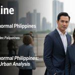 Manila skyline at night with ghostly figures above the city