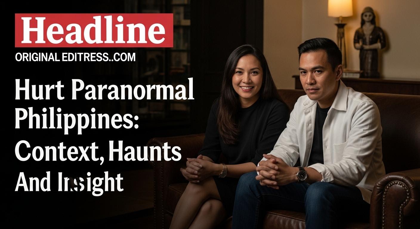 Nighttime Philippine street with a silhouette amid fog