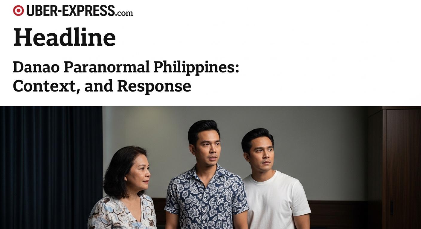 Nighttime street scene in Danao, Cebu, reflecting local paranormal folklore