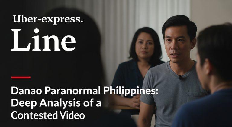 Danao parish church at night with faint spectral light suggesting a paranormal moment