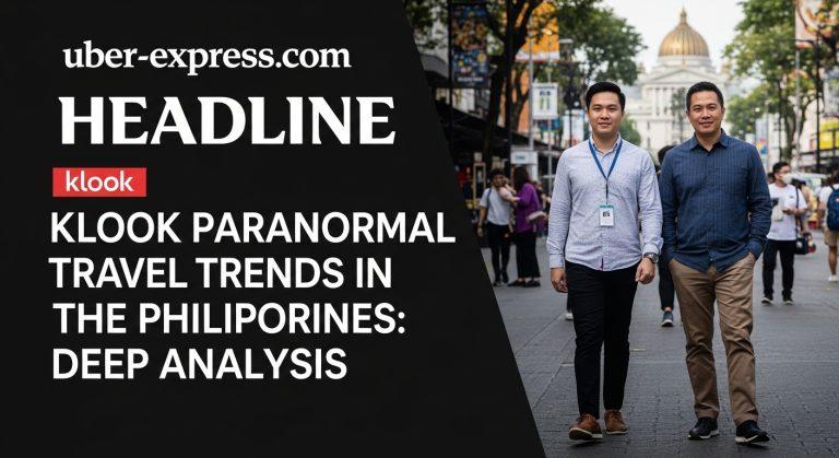 Paranormal travel planning in the Philippines with Klook branding.