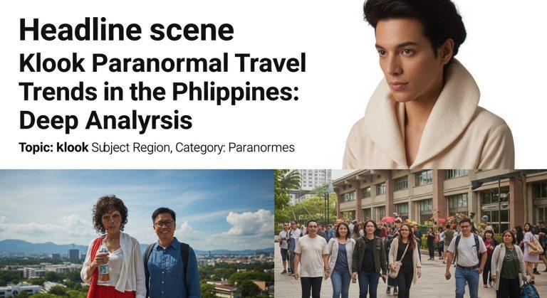 Paranormal travel planning in the Philippines with Klook branding.