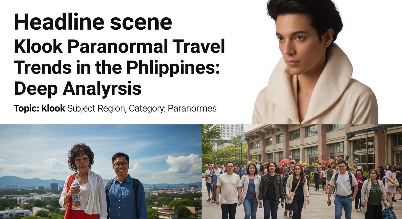 Paranormal travel planning in the Philippines with Klook branding.