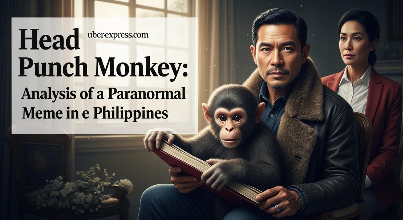 Neon punch monkey street art in the Philippines