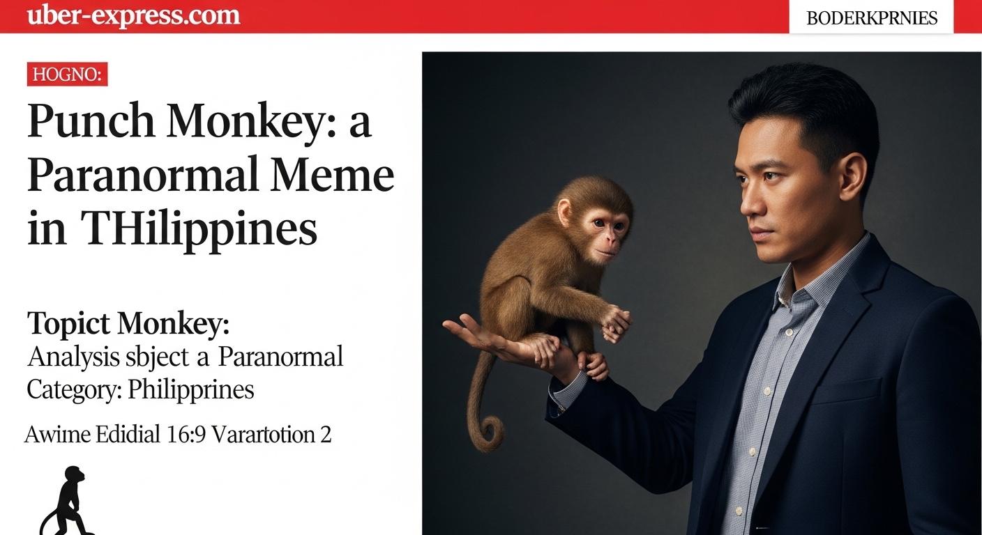 Neon punch monkey street art in the Philippines